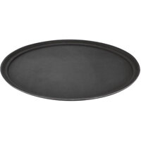 Olympia Kristallon Polypropylene Oval Non-Slip Tray Black 685mm