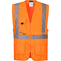 Portwest C357 Hi-Vis Executive Tablet Vest Orange Medium Portwest C357 Hi-Vis Executive Tablet Vest Orange Medium
