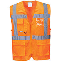 Portwest C376 Athens MeshAir Executive Vest Orange Medium