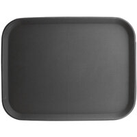 Olympia Kristallon Polypropylene Rectangular Non-Slip Tray Black 457mm
