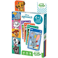 Shuffle Disney Animals 4-in-1 Card Game Pack of 12 108549998 Shuffle Disney Animals 4-in-1 Card Game Pack of 12 108549998