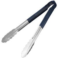 Hygiplas Colour Coded Blue Serving Tongs 11"