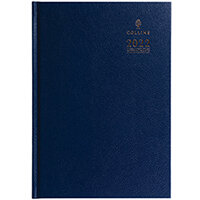 Collins A4 Desk Diary Day Per Page Appointment Blue 2022 A44BLU Collins A4 Desk Diary Day Per Page Appointment Blue 2022 A44BLU