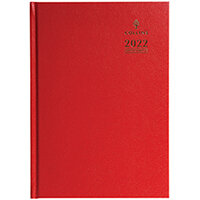 Collins A4 Desk Diary Day Per Page Appointment Red 2022 A44RED Collins A4 Desk Diary Day Per Page Appointment Red 2022 A44RED