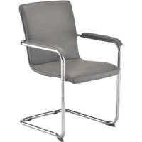 Pavia Visitor Chair Grey Pu