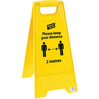 Robert Scott Social Distancing Safety Sign Pack of 5 104366 Robert Scott Social Distancing Safety Sign Pack of 5 104366