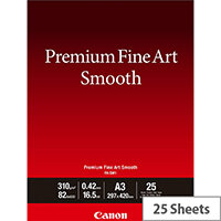 Canon Premium Fine Art Smooth A3 Photo Paper 25 Pack 1711C003 Canon Premium Fine Art Smooth A3 Photo Paper 25 Pack 1711C003