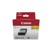 Canon 2078C008/PGI-580CLI-581 Ink cartridge multi pack 2x Bk + 1x C,M,Y Blister with security Pack=5 for Canon Pixma TS 6150/815
