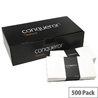 Conqueror Laid DL Wallet Envelopes Cream 120gsm Pack of 500 Conqueror Laid DL Wallet Envelopes Cream 120gsm Pack of 500
