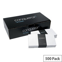 Conqueror Wove DL Wallet Envelopes High White 120gsm Pack of 500 Conqueror Wove DL Wallet Envelopes High White 120gsm Pack of 500