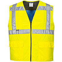 Portwest CV02 Hi-Vis Cooling Vest Yellow S/M Portwest CV02 Hi-Vis Cooling Vest Yellow S/M