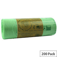 140L Completely Compostable Bin Bags. 200 Sacks (10 Rolls Per Pack - 20 Sacks Per Roll). Ideal For Any Schools, Colleges, Offices, Homes & More. 140L Completely Compostable Bin Bags. 200 Sacks (10 Rolls Per Pack - 20 Sacks Per Roll). Ideal For Any Schools, Colleges, Offices, Homes & More.