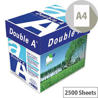 Double A A4 80gsm White Premium Paper Box of 2500 Sheets Double A A4 80gsm White Premium Paper Box of 2500 Sheets