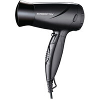 Emberton Black 1600w Folding Hairdryer