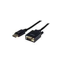 StarTech 6 ft DisplayPort to VGA Cable M/M HD-15 Male VGA DisplayPort Male Digital Audio/Video 6ft Black StarTech 6 ft DisplayPort to VGA Cable M/M HD-15 Male VGA DisplayPort Male Digital Audio/Video 6ft Black