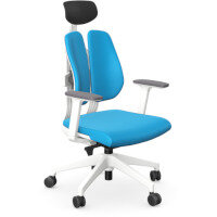 Duorest 2.0 Ergonomic Office Chair with Adjustable Curved Headrest Blue Duorest 2.0 Ergonomic Office Chair with Adjustable Curved Headrest Blue