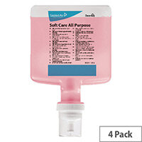Diversey Soft Care All Purpose Foam 1.3L Cartridge Refills Pack of 4 100940173 Diversey Soft Care All Purpose Foam 1.3L Cartridge Refills Pack of 4 100940173