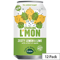 Volvic L'Mon Sparkling Lemon and Lime 330ml Pack of 12 145922 Volvic L'Mon Sparkling Lemon and Lime 330ml Pack of 12 145922