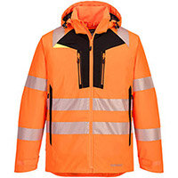 Portwest DX461 DX4 Hi-Vis Winter Jacket Orange & Black Large