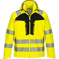 Portwest DX475 DX4 Hi-Vis Softshell Jacket Yellow & Black XL