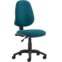 Eclipse I Task Operator Office Chair With No Arms Kingfisher Green - Weight Capacity: 120kg - Usage: 8 hours a day