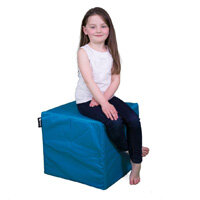 Elephant Cube Chair 450x450x400mm Ocean Turquoise Elephant Cube Chair 450x450x400mm Ocean Turquoise