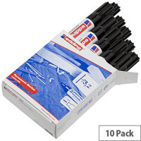 Edding Permanent Marker Black 500 10 Pack