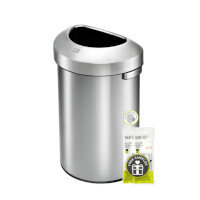 EKO Urban Commercial Waste Bin 60L - Silver