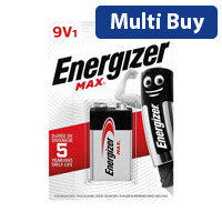 Energizer MAX 522 9V Alkaline Battery (Pack of 1) - Long-Lasting Power for Smoke Alarms, Toys & Electronics