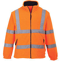 Portwest F300 Hi-Vis Mesh Lined Fleece Orange Medium