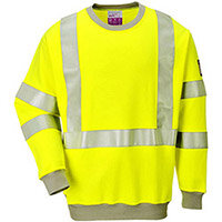 Portwest FR72 FR Hi-Vis Sweatshirt Yellow 3XL
