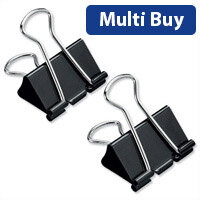Foldback Clips 32mm Black Pack 12 5 Star