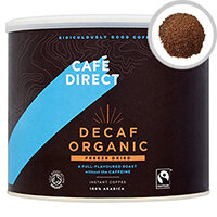Cafedirect Medium Roast Decaffeinated Instant Freeze Dried Coffee 500g Tin Pack of 1 TW141002 Cafedirect Medium Roast Decaffeinated Instant Freeze Dried Coffee 500g Tin Pack of 1 TW141002