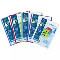 Exacompta Kreacover Display Book 30 Pocket Assorted Pack of 12 5739E Exacompta Kreacover Display Book 30 Pocket Assorted Pack of 12 5739E