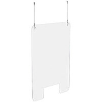 Exacompta Sneeze Guard Suspended With Fixation Kit 95x68cm Exacompta Sneeze Guard Suspended With Fixation Kit 95x68cm