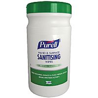 Purell Hand & Surface Sanitising Wipes in Tub Pack 1(Contain 200 Wipes) 92106-06-EEU Purell Hand & Surface Sanitising Wipes in Tub Pack 1(Contain 200 Wipes) 92106-06-EEU
