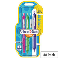 Papermate Inkjoy Retractable Assorted Fun Blister Pack of 48 S0959900 Papermate Inkjoy Retractable Assorted Fun Blister Pack of 48 S0959900