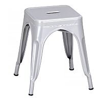 Paris Low Outdoor Stool Powder Coated Steel Grey Paris Low Outdoor Stool Powder Coated Steel Grey