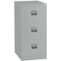 3 Drawer Steel Filing Cabinet Lockable Grey Trexus By Bisley