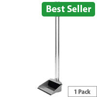 Addis Metallic Grey Long Handled Dustpan and Brush Set 501043