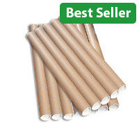 Brown Kraft 890x76mm Cardboard Postal Tubes Pack of 12