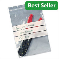 Write-on 150x230mm MiniGrip Seal Polythene Bags (1000 Pack) 