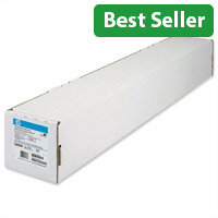 HP White Coated Inkjet Plotter Paper A1 594mm Continuous Roll 90gsm 