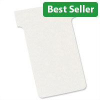 Nobo T Cards Size 2 48.5x85mm White Pack 100