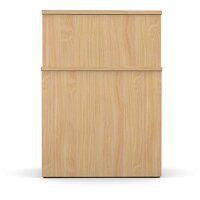 Ashford Beech Reception Desk with Riser 800mm