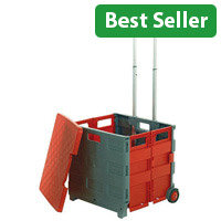 GPC Folding Box Truck with Lid Grey/Red GI042Y