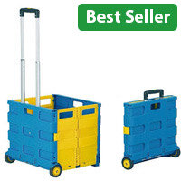 GPC Blue and Yellow Large Folding Box Truck GI041Y