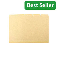 Q-Connect Tabbed Folder 170gsm Foolscap Pack 100 