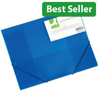 Elasticated Folio A4 Blue Q-Connect