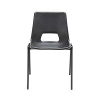 Polypropylene Stacking Chair Black Jemini 